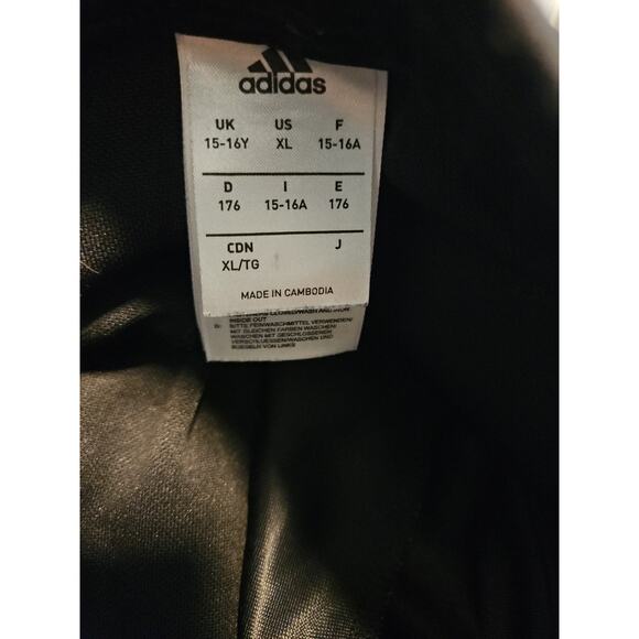 Women's ADIDAS BLACK WARM-UP PANTS Volleyball Track Taper Zip Leg / Black XL - Picture 8 of 8